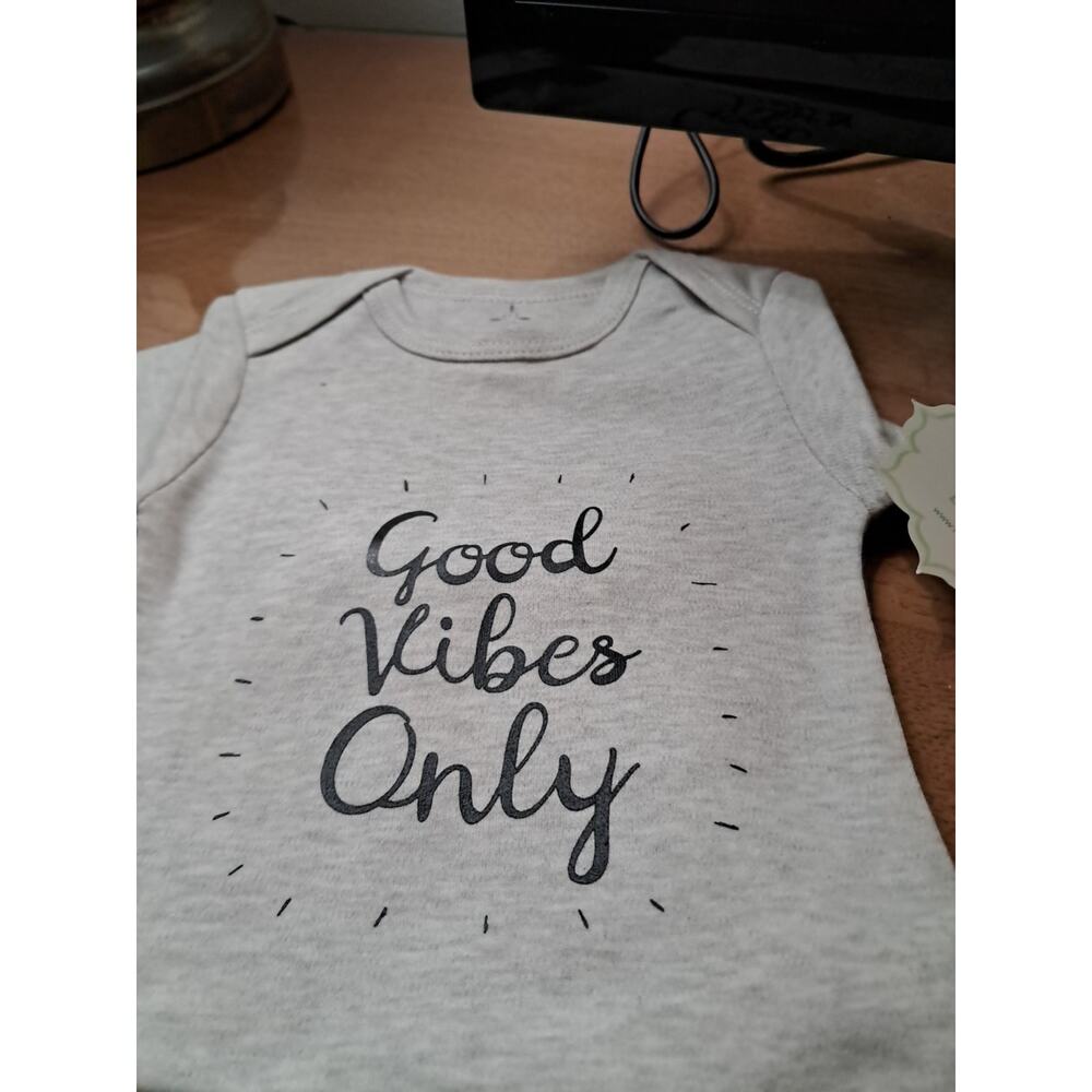 TreeLance One Piece Unisex 3 Months Grey Short Sleeves